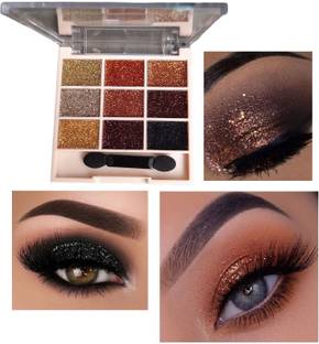 GFSU - GO FOR SOMETHING UNIQUE Glitter Finish Multi Color Eye Shadow Palette For All Skin Type.(03)