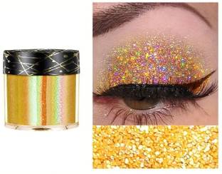 MYEONG Golden 24K Sparkle Loose Glitter Eyeshadow Nail Art Multi Purpose Powder