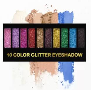 feelhigh 10 color glitter eyeshadow ,highly sparkle , waterproof glitter eyeshadow