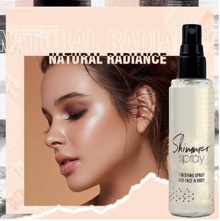 YAWI Illuminated Smooth Highlighter Shimmer Glow Body Bronzer Silver Cream Spray Highlighter