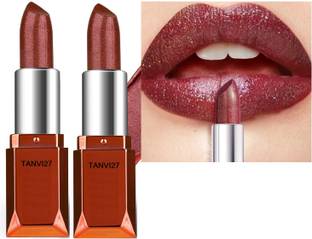 tanvi27 New Pearl-Shine & Shimmering Rust Red Lipstick Combo