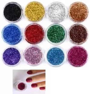 Bijlan Cosmetic 12 Color Loose Shimmer Multicolor Eye Shadow Glitter Powder Pigment Eye Makeup
