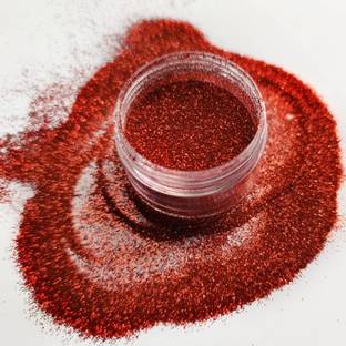 Yuency Best 3D Finish Multi Purpose Soft Touch red shimmery glitter