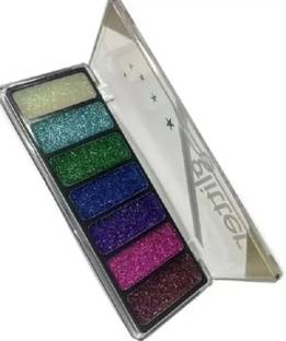 GFSU - GO FOR SOMETHING UNIQUE Best 7in1 Multi color glitter highly sparkle Bridal eyeshadow palette