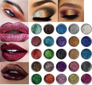 DARVING BEST 25 Multi color Glitter Pack of 25 Beautiful (Multicolor)