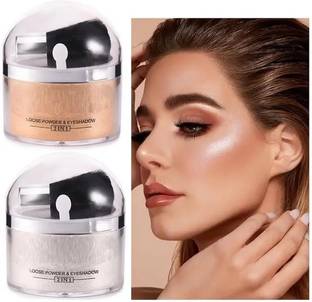 YAWI Silver Shimmery Shiny & Golden Shiny Face Makeup Shimmer Powdery