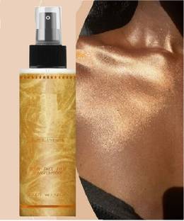 AFARAXIA Gold Shade Glitter Spray Shimmer Glimmer Spray For Hair and Body