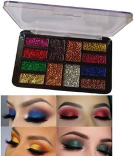 GFSU - GO FOR SOMETHING UNIQUE color glitter highly sparkle Bridal eyeshadow palette .