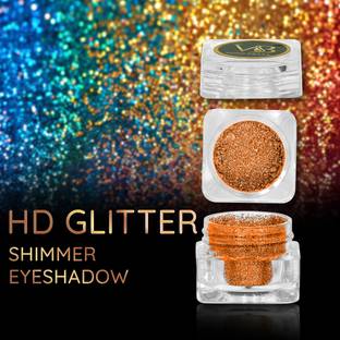 Veoni Belle Sparkle Glitter Powder Eyeshadow shimmer for eye makeup - Rose Gold