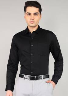ARROW Men Solid Formal Black Shirt