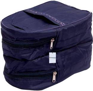 HOMESTIC Shoe Cover Travelling Shoe Storage Bag (Can Keep Upto 3 Pair) Cotton Blue Boots Shoe Cover, Flat Shoe Cover