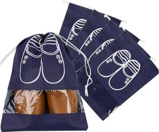 Prachi Shoe Bag for Travel & Storage Travel Organizer For Shoe Cover for Storage Nylon blue Boots Shoe Cover, Flat Shoe Cover, High Ankle Shoe Cover, Toes Shoe Cover
