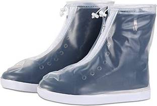 MBVTREADS Waterproof Reusable Rain/Snow Shoe Covers Polyester WHITE Boots Shoe Cover