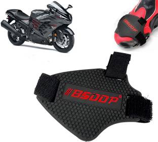 AUTO PEARL Shoe Protector Gear Shift Scuff Mark Protection for Ninja ZX 14R BS6 Silicone Red & Black Boots Shoe Cover