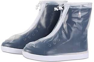 KVVTRADES Waterproof Reusable Rain/Snow Shoe Covers XL Polyester WHITE Boots Shoe Cover