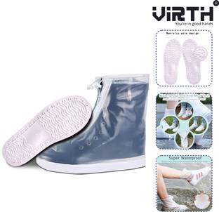 VIRTH Reusable Waterproof Shoe Cover Non Slip Best Traveling Shoe Cover Plastic Clear Boots Shoe Cover