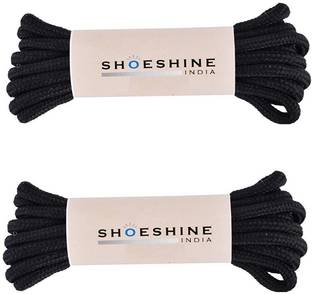 SHOESHINE Round Boot Lace Casual Hiking Shoelace 180cm 4mm Black Shoe Lace