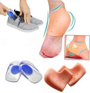 ROLAMO Gel Heel cups Silicon Heel Pad for Heel Ankle Pain
