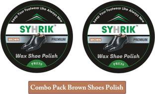 Graphene (Pack of 2) Brown Shoes Polish. Combo pack for brown leather shoes. Leather Shoe Wax Polish