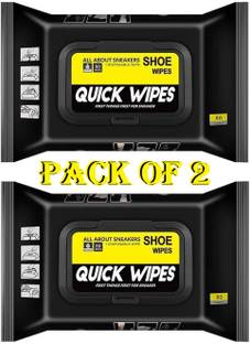 HYBE Natural Sneaker & Shoe Cleaner Wipes - 2 Packs of 80 - Portable Sneakers Cleaner Sports, Leather Shoe Cleaner