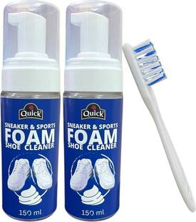 Quick Sneakers & Sports Shoe Foam Cleaner Pack (150 x 2) Sports, Synthetic Leather, Canvas Shoe Cleaner