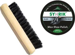 Graphene (Set of 2) Shoes Polish & Shoes Brush. Black Shoes Polish & Brush. Synthetic Leather, Leather Shoe Wax Polish