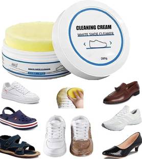Alpyog Multi-functional Cleaning and Stain Removal Shoes Cleaning Cream with Sponge Sports Shoe Cream