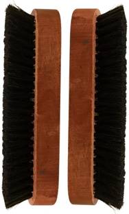 Color Zebra Natural Hair Wooden Shoe Brush ( Pack of 2 ) Leather Shoe Cleaner