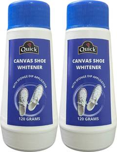 Quick Shoe Whitener with Improved Formulation & Stain Remover ( 120ml Each Pack of 2 ) Canvas Shoe Liquid Polish