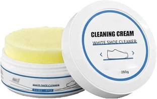 ZUDORA White Shoe Cleaner Cream with Sponge Instant Shoe Whitener for White Shoes Canvas, Leather, Nubuck, Patent Leather, Sports, Suede, Synthetic Leather, Velour Shoe Cream