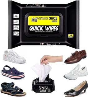 avnish Disposable Shoe Cleaner Wipes Travel Portable Leather, Synthetic Leather, Sports Shoe Cleaner