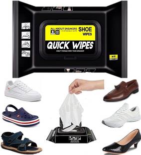 Moxtiza Natural Sneaker & Shoe Cleaner Wipes - 1 Packs of 80 Sports Shoe Cleaner