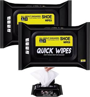 Harvic Portable Sneakers Cleaner Shoe Wipes Quickly Remove Dirt & Stains, 80Pcs Pack-2 Cleaner