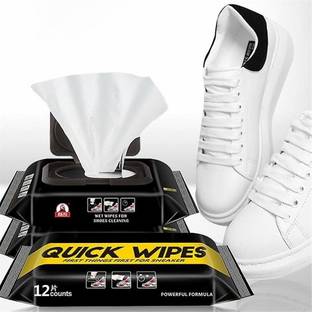 Divine Enterprise Natural Sneaker & Shoe Cleaner Wipes - 2 Packs of 80 - Portable Sneakers Cleaner Sports Shoe Cleaner
