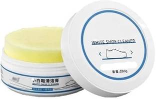 Bhattenterprise Whitening Shoe Cleaning Cream, Practical Shoe Cleaning Kit Shoe Cream & Sponge Sports Shoe Cream