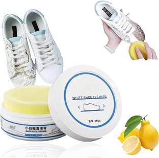 TOPHAVEN White Shoe Cleaning Cream, Shoes Whitening Cleaning Kit Leather, Canvas Shoe Cleaner