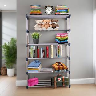 TURBOMAX Book Shelf for Home Storage Organizer Multipurpose Lightweight Plastic Shoe Stand