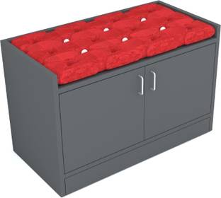 SPECIALITY PANELS 2 Door Multipurpose Cabinet with Cushion & Termite Resistance Engineered Wood Shoe Rack