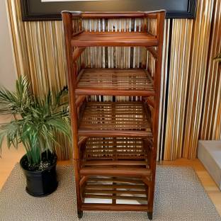 UnrealMonk Bamboo Shoe Rack