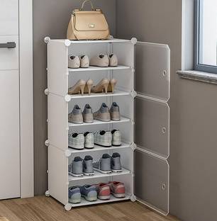 BAZKU Plastic Collapsible Shoe Stand