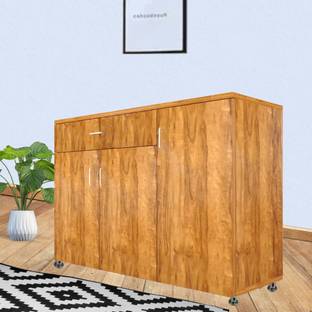 SPECIALITY PANELS 3 Door with Drawer Storage Unit with Termite Resistance Free Installation Engineered Wood Shoe Rack