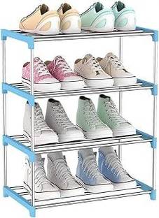 SRMAJI STORE Storage Saving Rack Organizer Plastic Collapsible Shoe Stand