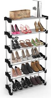 TNT Cady Premium Metal Stackable and Durable,Easy to Assemble,Space Saving Shoe Rack Metal, Plastic Collapsible Shoe Stand