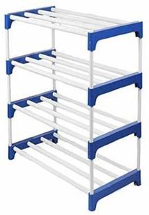 BRANTOX Plastic Foldable Shoe Rack, Shoes Rack for Home, Plastic Adjustable Shoe Rack Plastic Shoe Stand