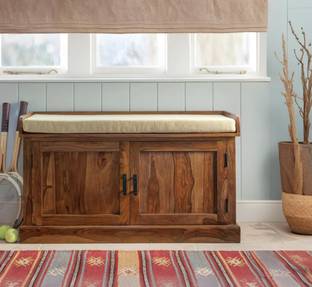 Angel Furniture Two Door Solid Wood Shoe Rack