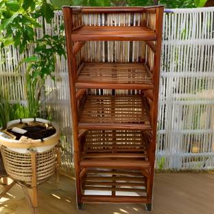 UnrealMonk Bamboo Shoe Rack