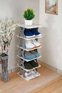 SUMUKHJI Multi Layer Shoe Rack For Home & Office Living Room Bedroom Footwear Rack Plastic Shoe Stand