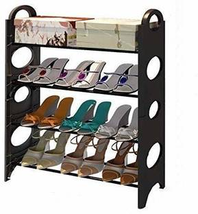 Quickmart Premium 4 shelf Plastic Shoe Rack For Home/OFFICE Plastic Shoe Stand