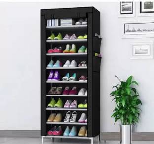 ROBMOB Plastic Shoe Stand Metal Collapsible Shoe Stand