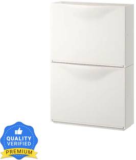 IKEA TRONES Shoe cabinet/storage, 52x18x39 cm Pack Of 2 (WHITE) Plastic Shoe Rack